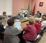 Глава муниципального округа Восточный в г. Москве Н.Н. Лебедева вместе с муниципальным депутатом А. А. Никульшиным провели рабочую встречу с жителями района